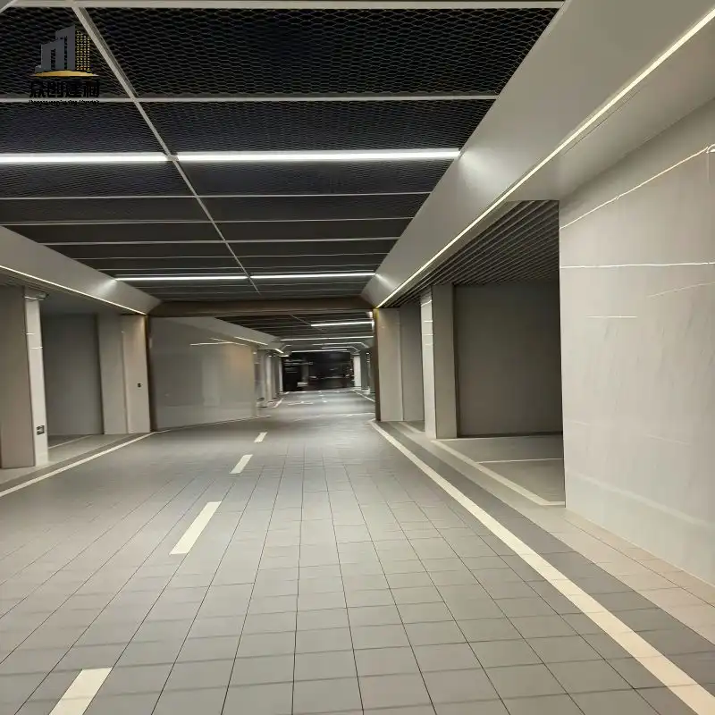 Expanded Aluminum Mesh Ceiling | One-Piece Stretched Weld-Free Architectural Ceiling System